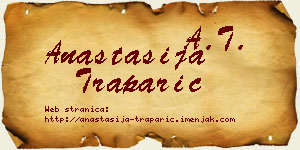 Anastasija Traparić vizit kartica